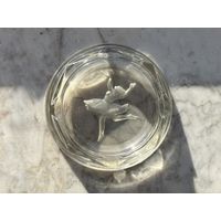 Пепельница J Stolle Huta Niemen старый Неман стекло