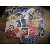 Подставки под пиво (бирдекли) одним лотом 24 шт
