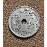 Испания 25 сентимо, 1937