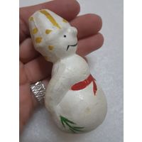 Игрушка ёлочная Снеговик , пенопласт. СССР