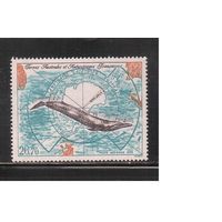 Французские Антарктические Территории-1996(Мих.353) , ** , Морская Фауна,Киты(одиночка)