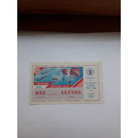 Лотерейный билет ДОСААФ 1990-1