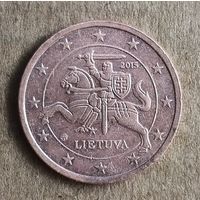 Литва  2 евроцента, 2015 г., KM# 206