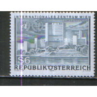 Полная серия из 1 марки 1979г. Австрия "Открытие Международного центра в Вене" MNH