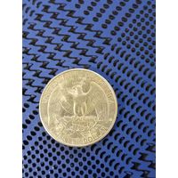 25 центов. США 1997г. (Р)