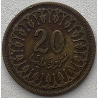 Тунис 20 миллимов 1983 г.