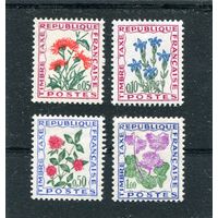 Франция. Марки почтового сбора. Цветы