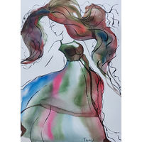 Длинноволосая девушка