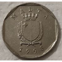 Мальта 5 центов, 1998 (14-4-5)