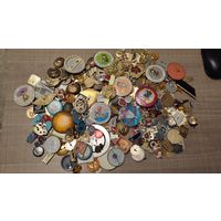 Лот значков кокард медалей петлиц,200 лотов с 1 рубля!!!