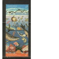 ООН(Вена)-1992(Мих.127-128) , **  , Морская Фауна,  (полная серия)