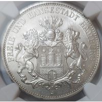 3 марки 1914 Гамбург MS-64 NGC