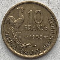 Франция 10 франков 1958 г.