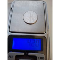 1рубль тонкий + непрочекан.