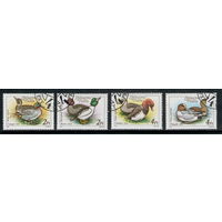 Венгрия /1988/ Фауна / Птицы / Утки / 4 марки