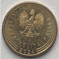 Польша 1 грош 2024 г.