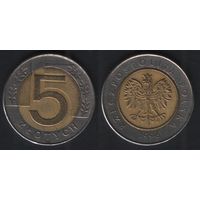 Польша y284 5 злотых 1996 год (mw) (_alb2