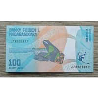 Werty71 Мадагаскар 100 ариари 2017 UNC банкнота Лягушка