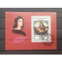 Мадагаскар. 1983 год. Живопись. Рафаэль (блок)