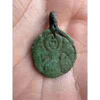 Иконка. Архангел Михаил с процветшим крестом"Якорь".