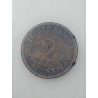 Германия 2 пфеннигов  1876 года .