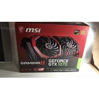 Коробка от видеокарты MSI  GF GTX 1070 GAMING X 8G