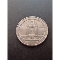 США 25 центов  2010 г. D - Национальный парк Хот-Спрингс (Арканзас