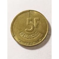 Бельгия 5 франков 1988