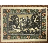 Нотгельд 50 пфеннигов 1921 год. Кальбсрит. Веймарская республика