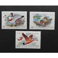 СССР/1989/ Птицы. Утки. Фауна. /  3 марки