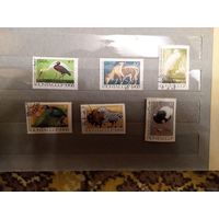 1968 СССР Загорский 3595-3600 фауна гашеная полная серия MNH** (c-11)