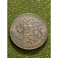 Новая Зеландия 1 доллар 1974 г ( Спортивные игры Содружества