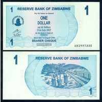 Зимбабве 1 доллар 2006 год, UNC