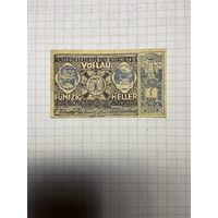 50 геллеров (нотгельды) Австрия.-2212