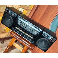 Panasonic RX-CT870. Двухкассетный магнитофон. Магнитола с радио. Бумбокс геттобластер