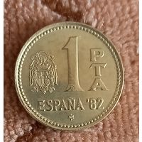 Испания 1 песета, 1980