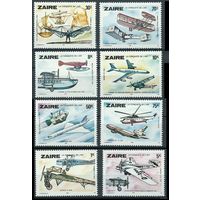 1978 Заир 580-587 Самолеты / Аполлон-11    MNH
