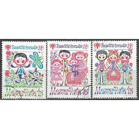 Венгрия. Международный Год ребёнка. 1979г. Mi#3335-37. Серия.