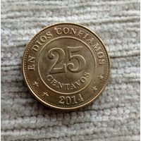Werty71 Никарагуа 25 сентаво 2014