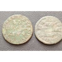 Две монеты. Копейка 1709, 17??