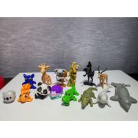 Фигурка игрушка статуэтка киндер kinder лошадь звери животные жираф дельфин коала обезьяна