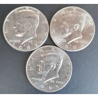 50 центов ( халф) 1982.1994.1995 все D США