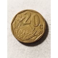 ЮАР 20 центов 2008