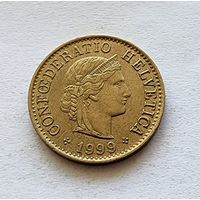 Швейцария 5 раппенов, 1999