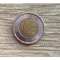 Werty71 Панама 1 бальбоа 2011 биметалл