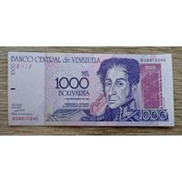 Werty71 Венесуэла 1000 боливаров 1998 аUNC банкнота