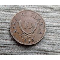 Werty71 Уганда 10 центов 1966 Бивни