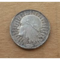 Польша, 2 злотых 1934 г., серебро 0.750, Полония/Ядвига