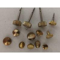 Желтые. Позолоченные заводные головки. Для часов. СССР