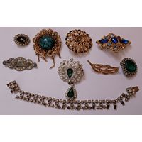 Красивые брошки времён СССР под реставрацию. Все лоты с 1 рубля!